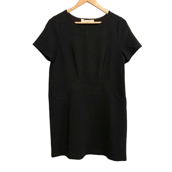 Impeccable Pig Black Short Sleeve Shift Mini Dress - Picture 1 of 8